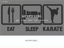 Tablet Screenshot of kenpogirl.com